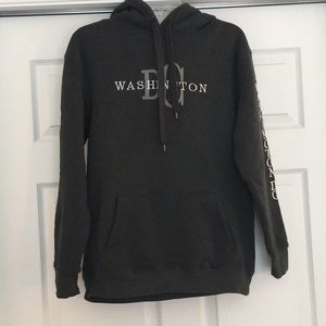 dark grey Washington DC hoodie